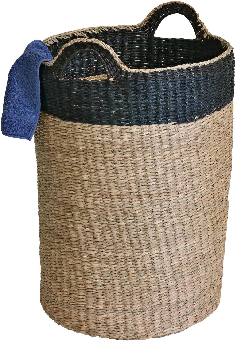 H&D Home Design koš na prádlo s úchopem mořská tráva 60 cm