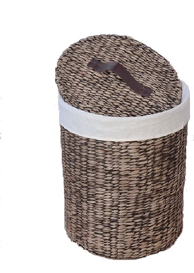 H&D Home Design koš na prádlo s víkem hyacint s prací vsadkou 50 cm