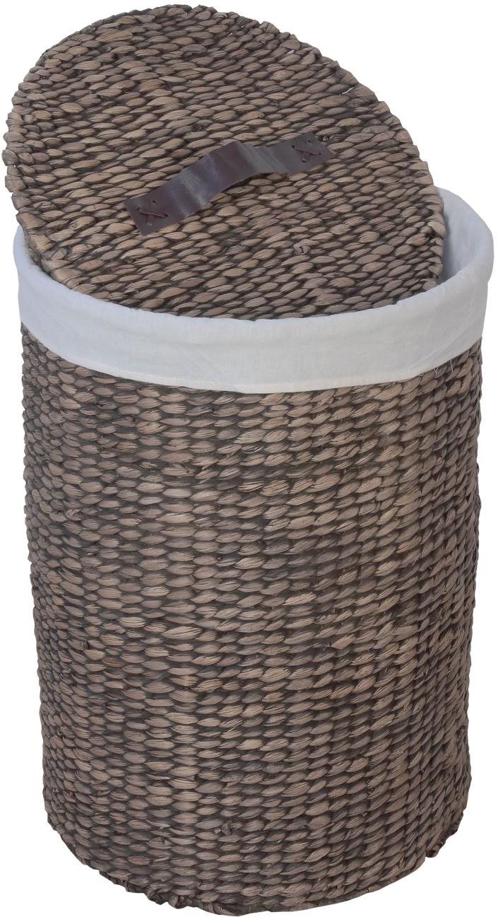 H&D Home Design koš na prádlo s víkem hyacint s prací vsadkou 60 cm