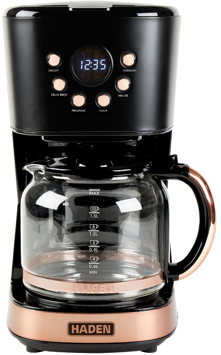 Haden Black & Copper černý kávovar 1,8 l