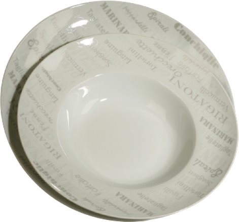 H&D Home Design talíř z porcelánu na těstoviny 27 x27 x 6 cm