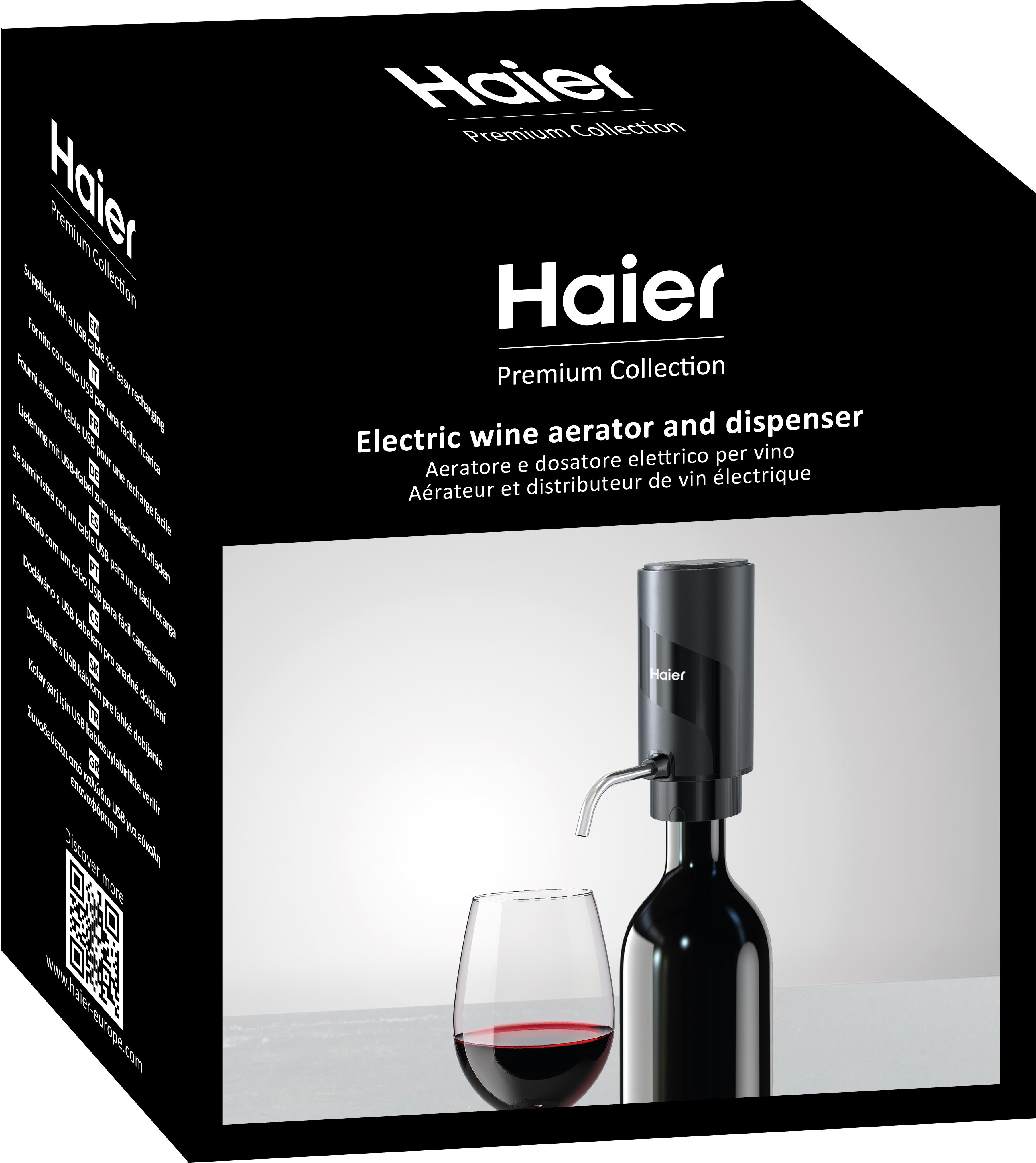 HAIER Elektrický dávkovač a provzdušňovač na víno