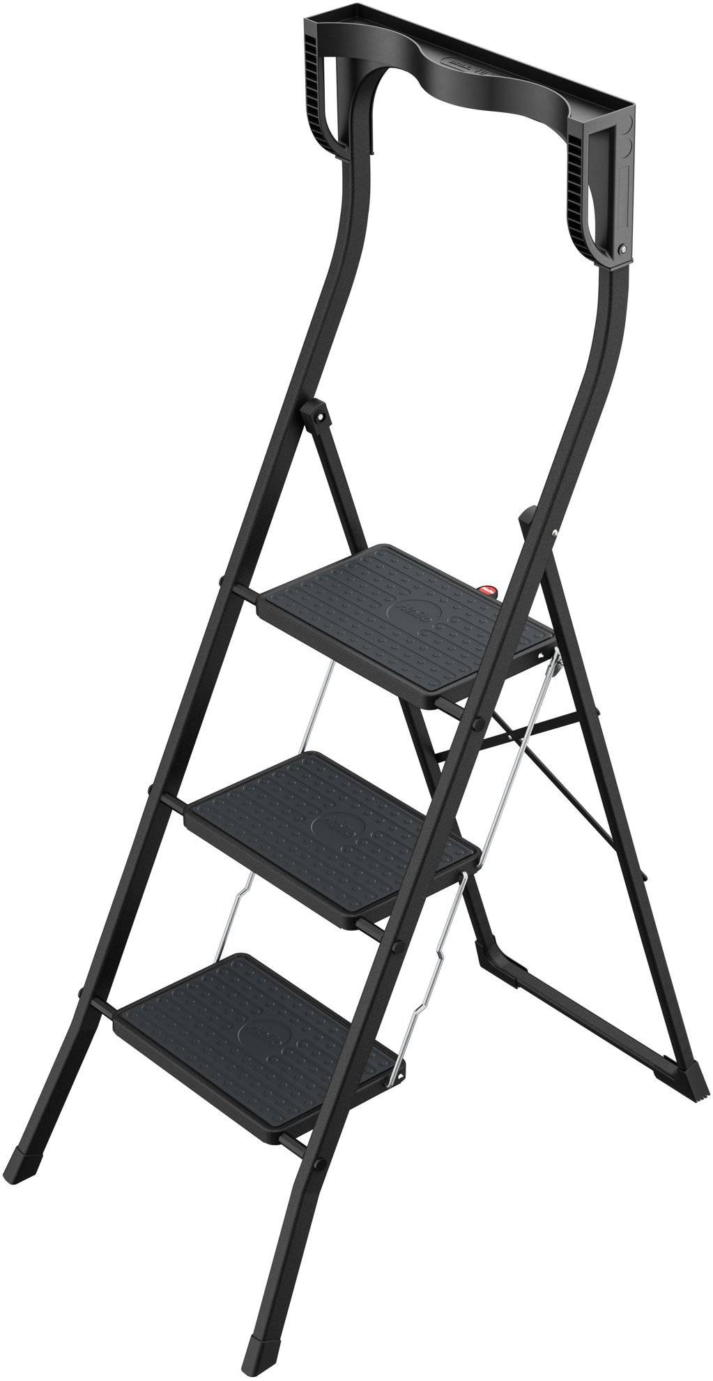 HAILO Hliníkové skládací schůdky K77 ComfortLine 3, černá