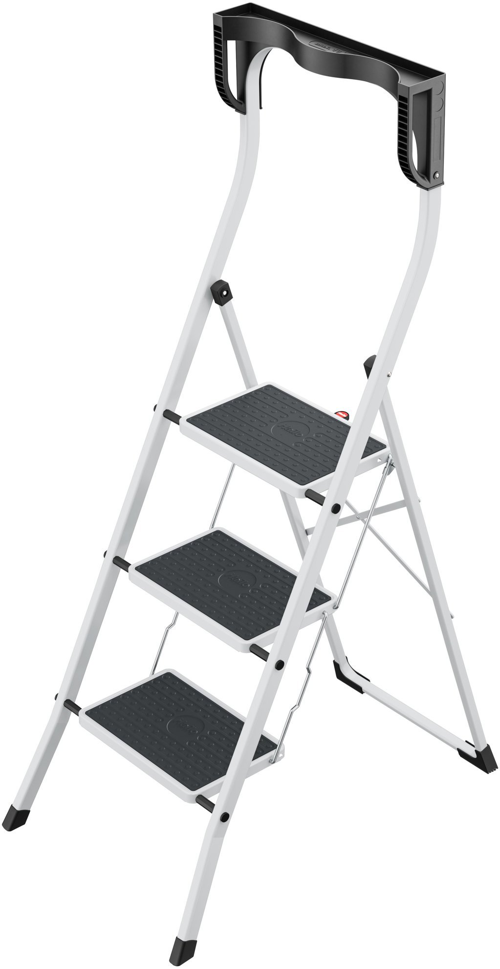 HAILO Hliníkové skládací schůdky K75 ComfortLine 3, bílá