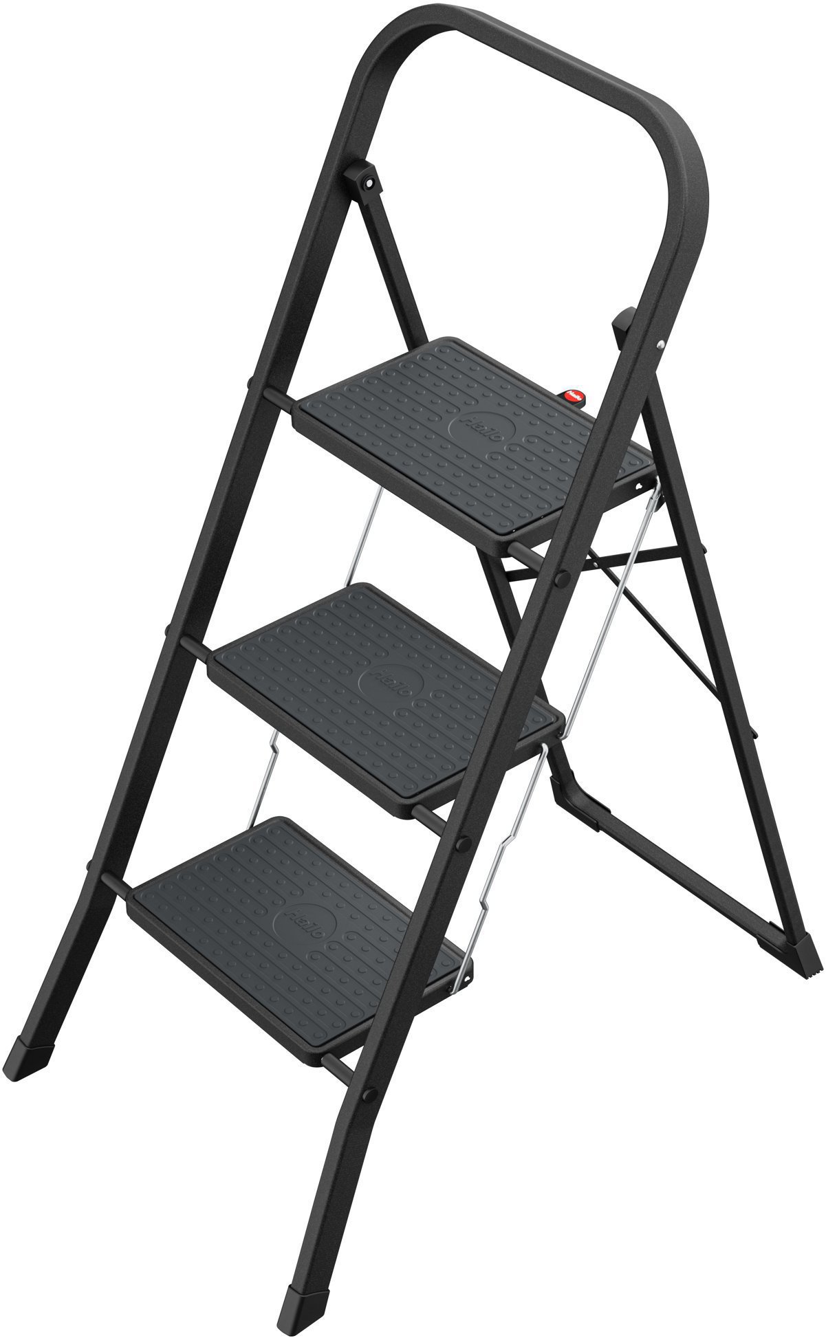 HAILO Hliníkové skládací schůdky K44 StandardLine 3, černá