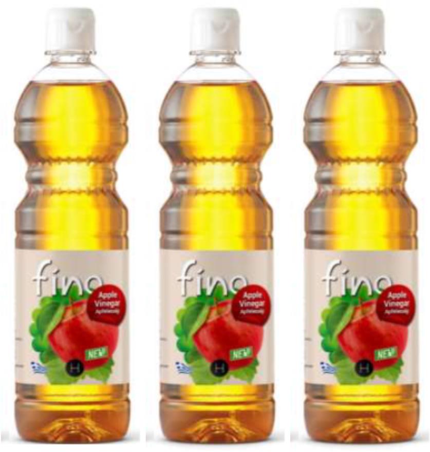 Fino Jablečný ocet 6% (Řecko) 1 l, 3 ks