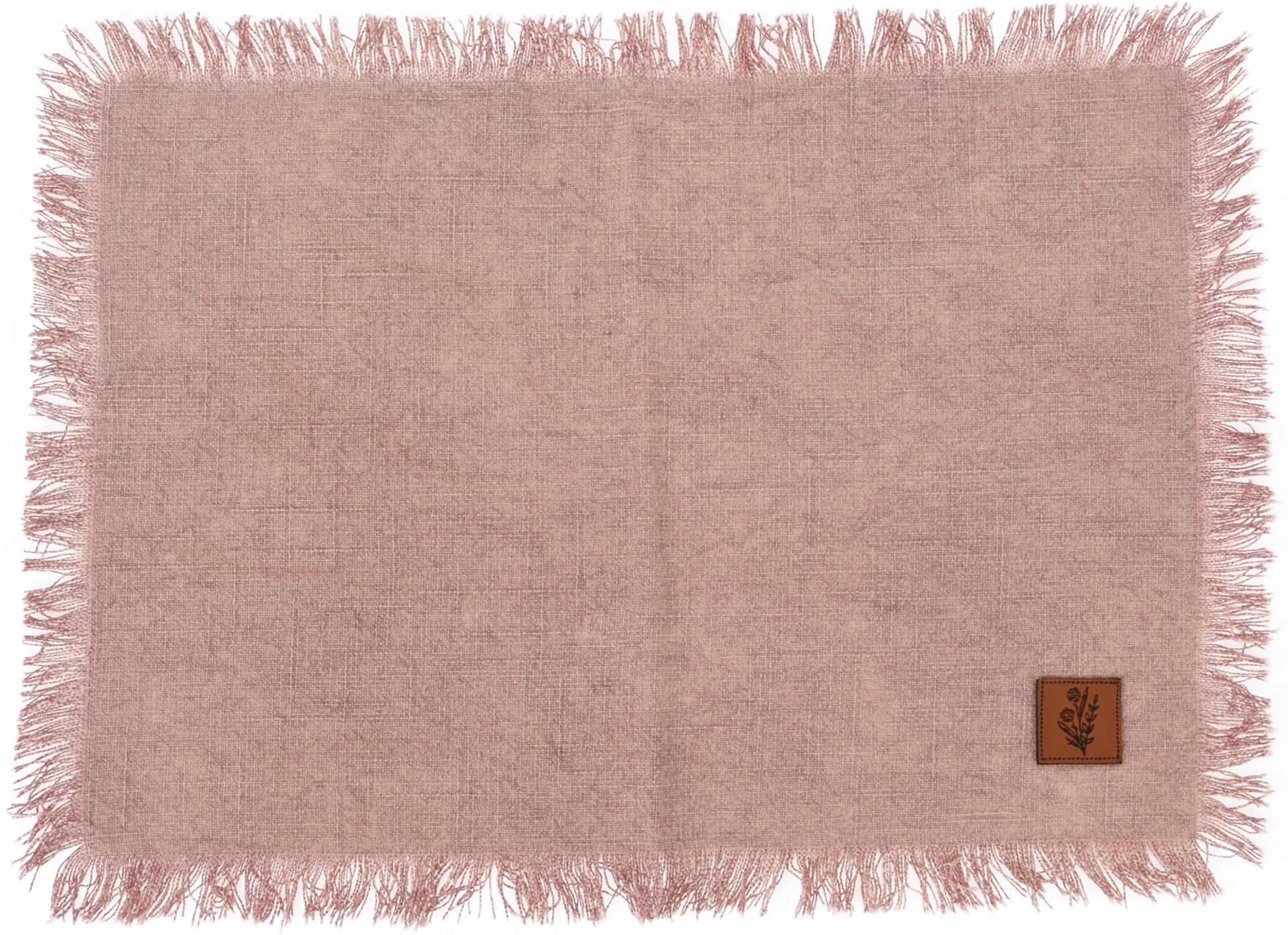 H&L Edge Bavlněné prostírání 45 × 30 cm růžové