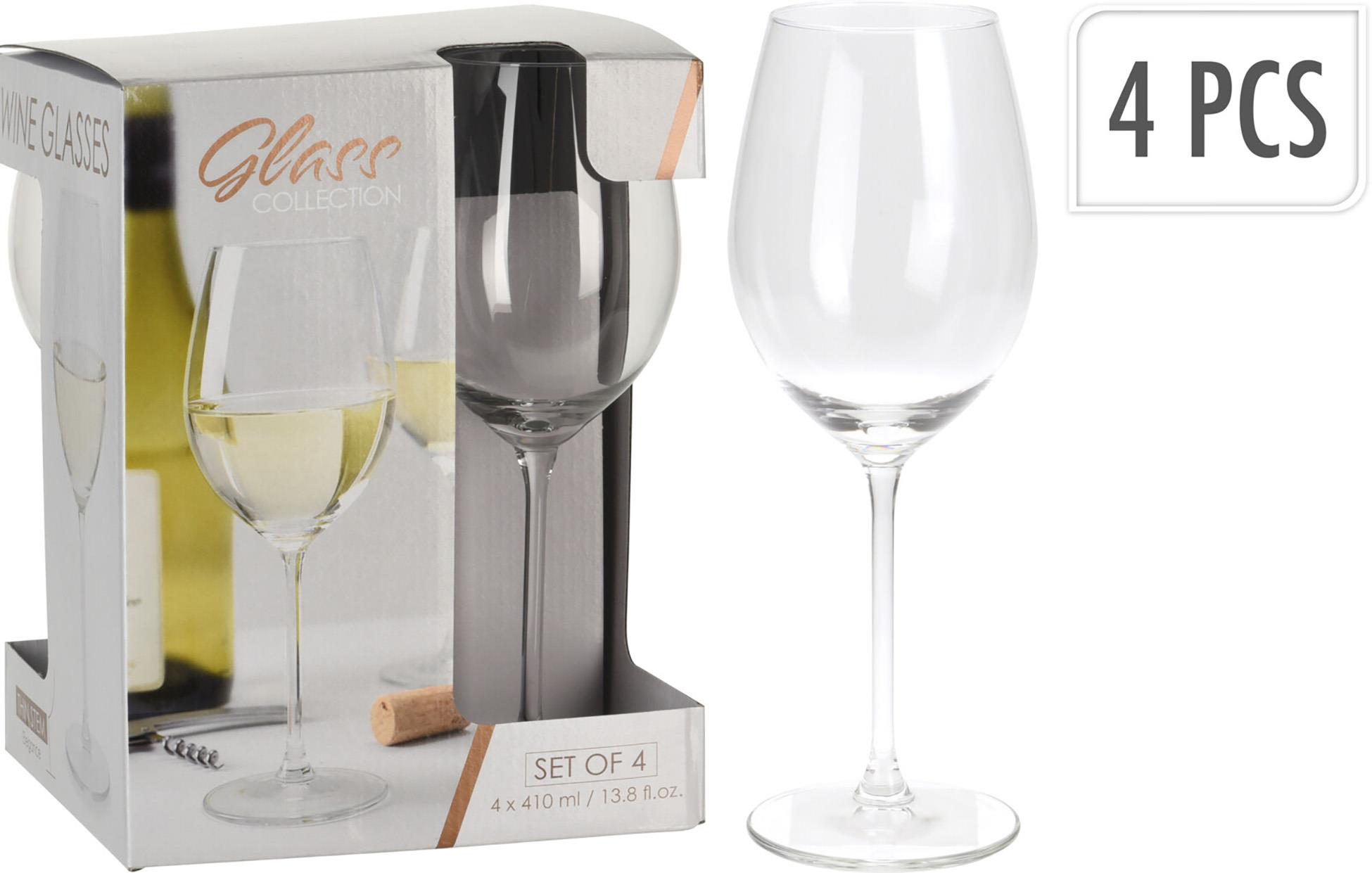 H&L Sklenice na bílé víno 410 ml set 4 ks