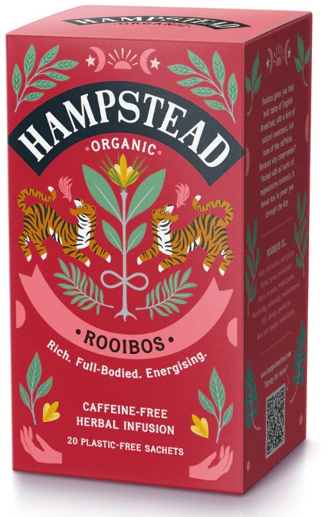 Hampstead Tea BIO Rooibos červený čaj 20 ks
