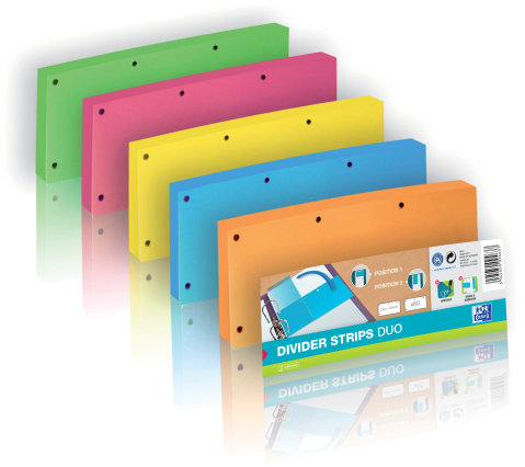 Oranžové rozřaďovače OXFORD Duo, 60 ks