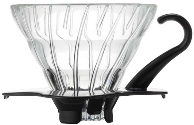 Hario Dripper V60-01, skleněný, černý