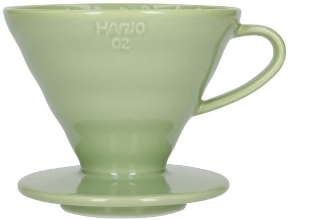 Hario Dripper V60-02, keramický, tmavě zelený