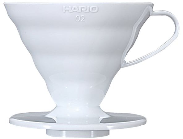 Hario Dripper V60-02, plastový, bílý