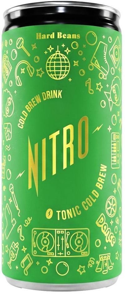Hard Beans Nitro Tonic Cold Brew: Osvěžující káva s tonikem 200 ml
