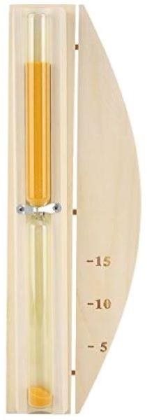 HARVIA Přesýpací hodiny do sauny - oranžový písek, 15 min