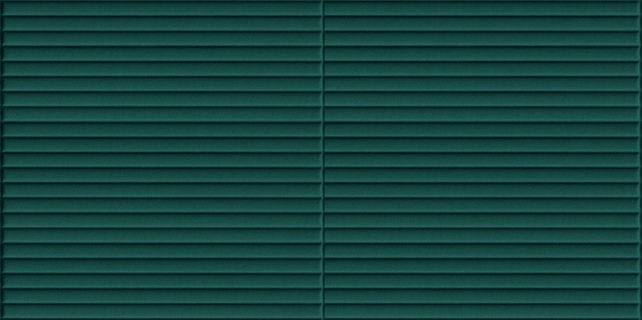 HCS deco 3D samolepicí stěnové panely, smaragdově zelené mini pruhy, samet / velvet