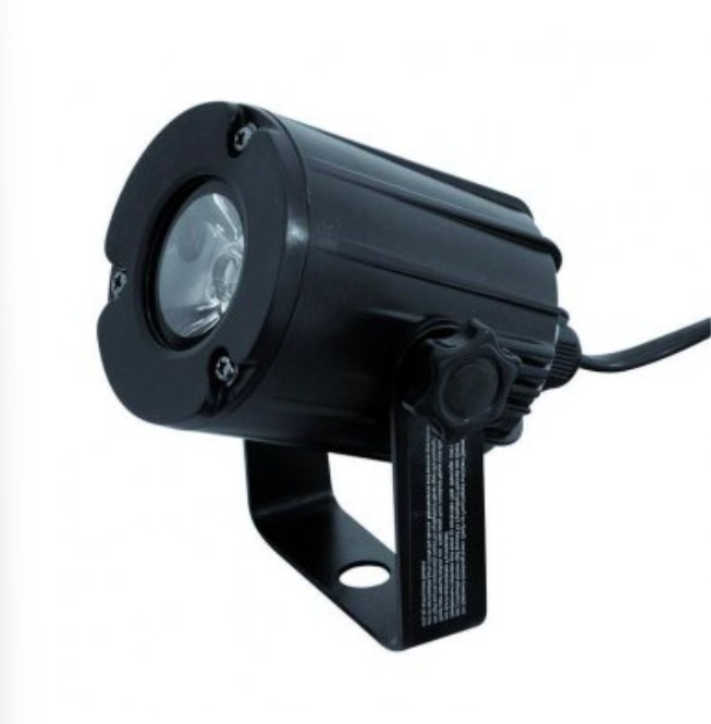 Eurolite LED spot 3W, 3200K, 6, černý, bodový reflektor