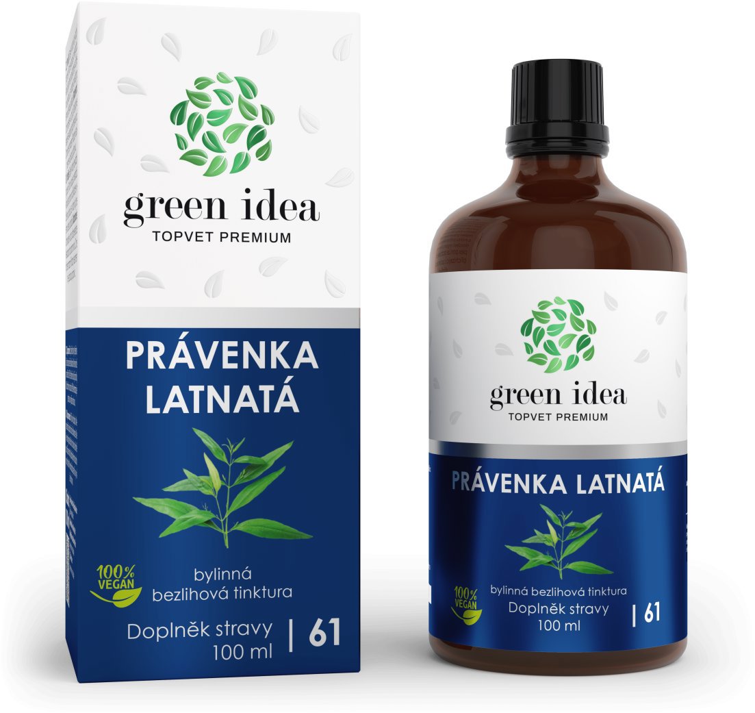 GREEN IDEA Právenka latnatá bezlihová tinktura 100 ml