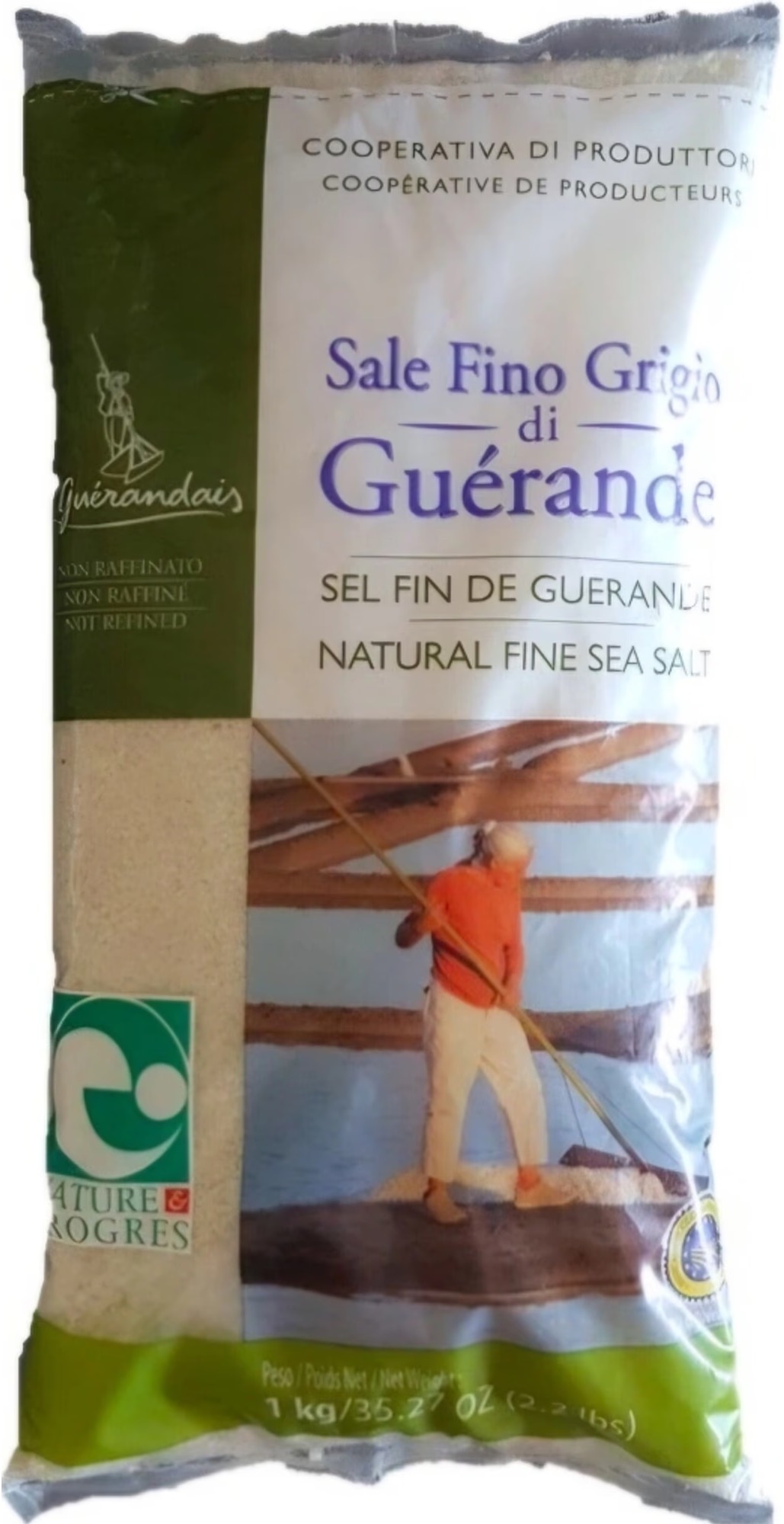 Le Guérandais Keltská sůl mořská Jemná 1 kg