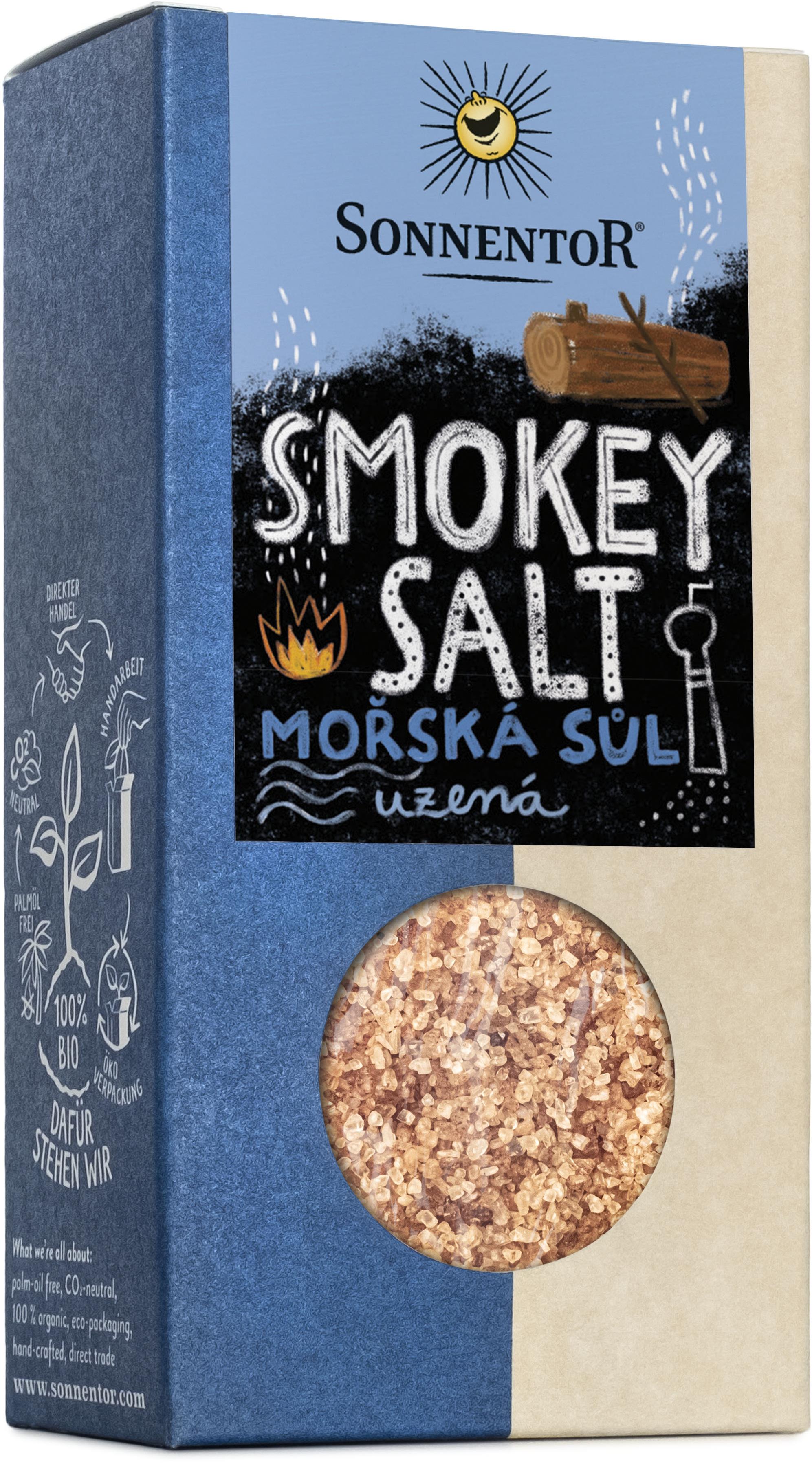 Sonnentor Smokey Salt uzená mořská sůl 150 g