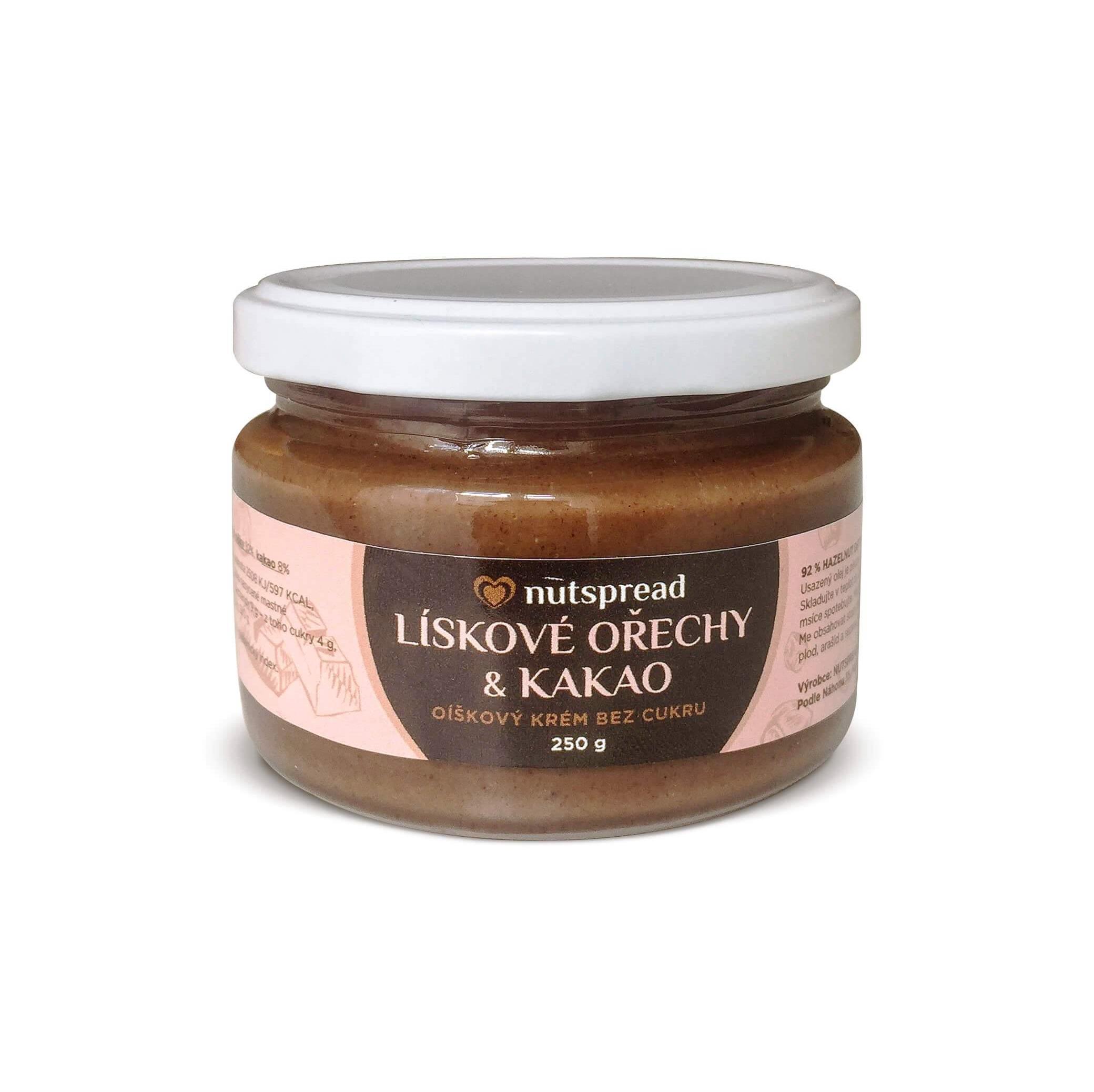 Nutspread Lískooříškový krém s kakaem