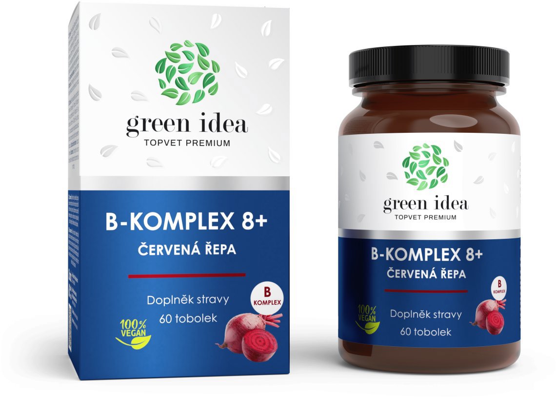 GREEN IDEA B-KOMPLEX 8+ Červená řepa 60 tablet