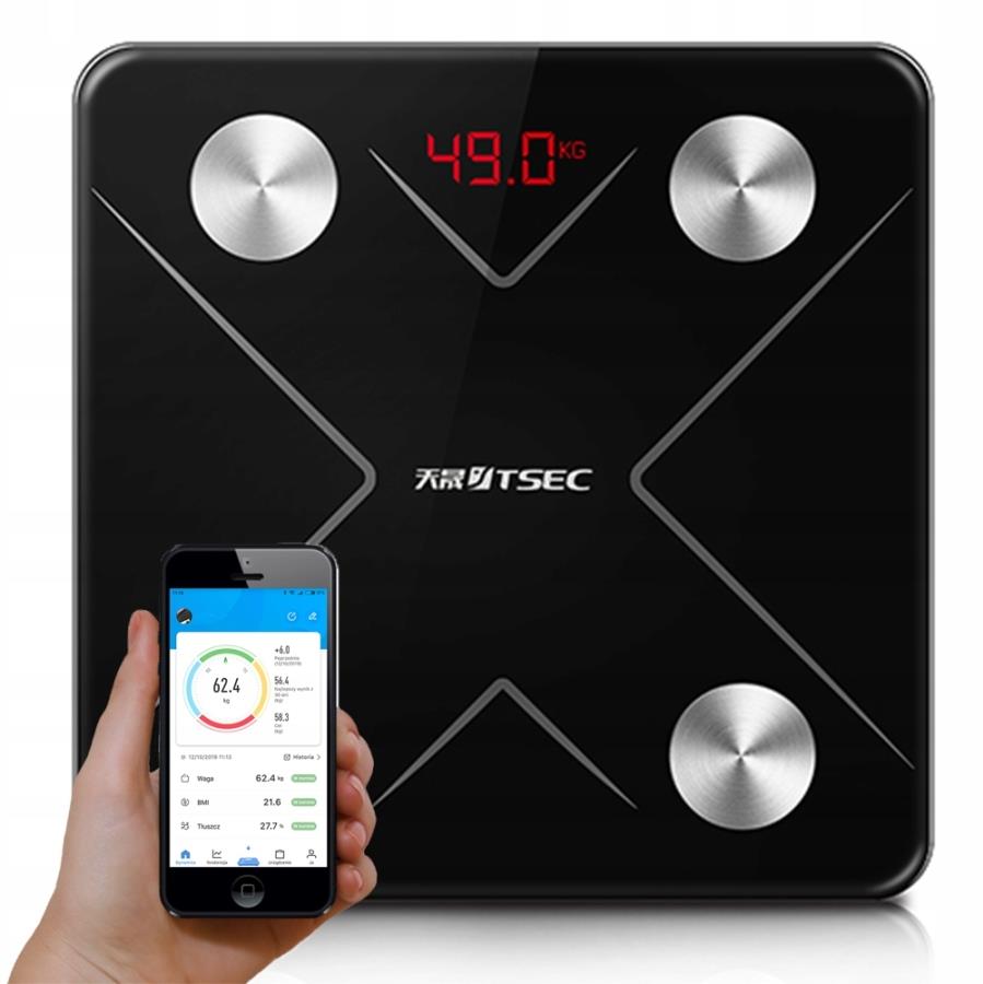 Verk Chytrá Bluetooth osobní váha, černá