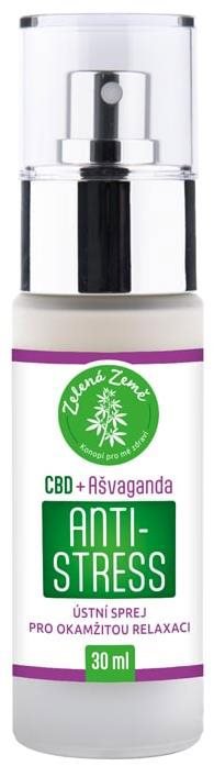 Zelená země CBD antistress sprej s ašvagandou 30 ml