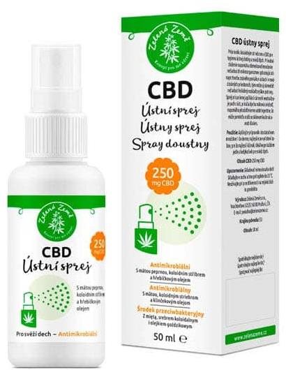 Zelená země CBD ústní sprej 50 ml