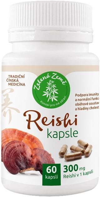 Zelená Země Reishi kapsle, 60 ks