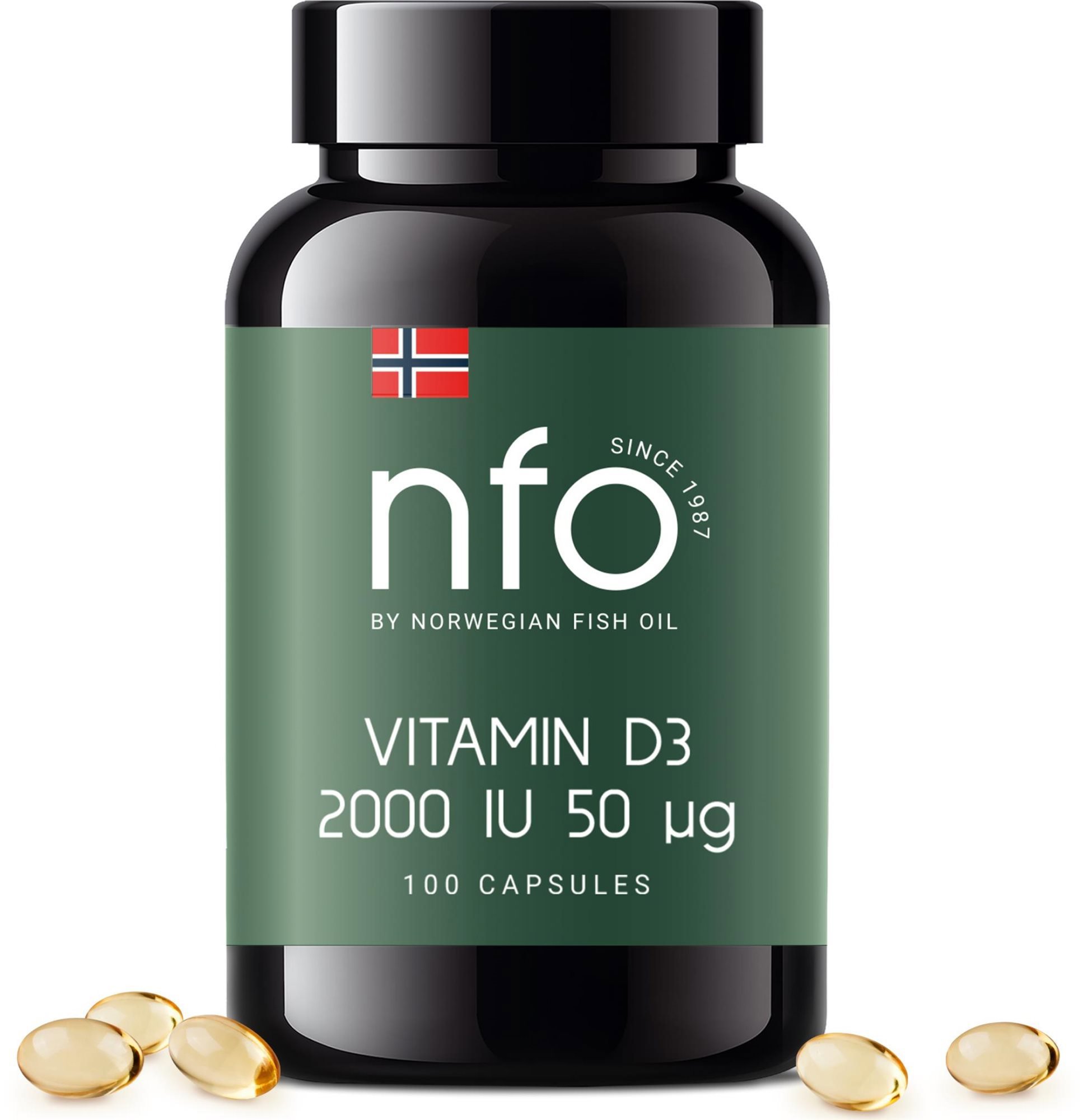 NFO Vitamin D3 2000 IU 50 µg [100 měkkých kapslí]