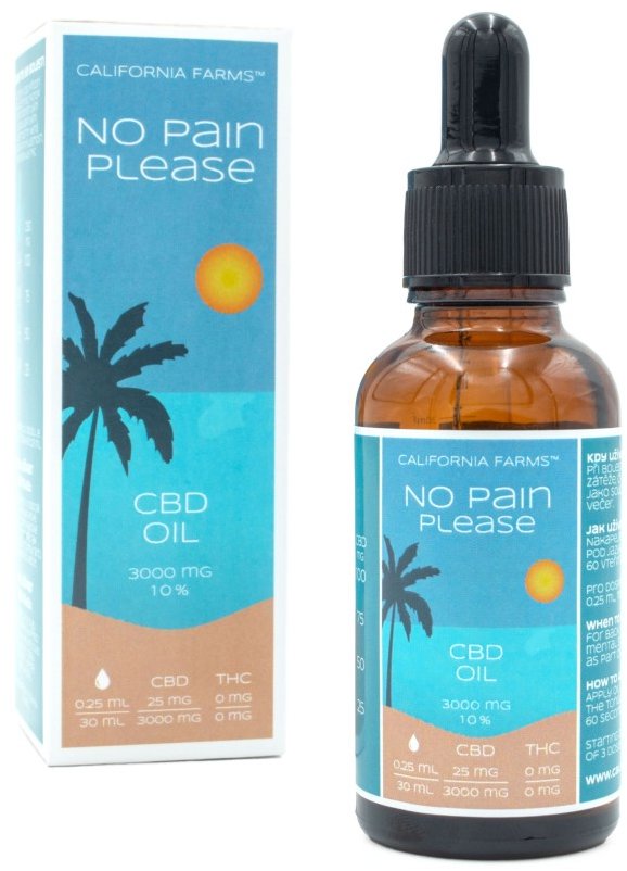 California Farms No pain please olej, 3000 mg CBD