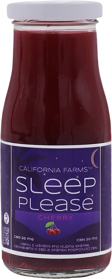 California Farms Sleep please nápoj, 150 ml, 20 mg CBD, 20 mg CBN