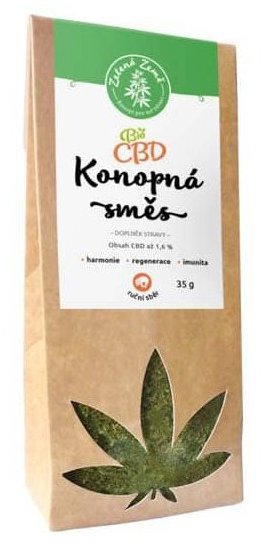 Zelená Země CBD konopná směs 1,6 % BIO 35 g