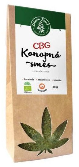 Zelená Země CBG konopná směs 1,8 % BIO 30 g