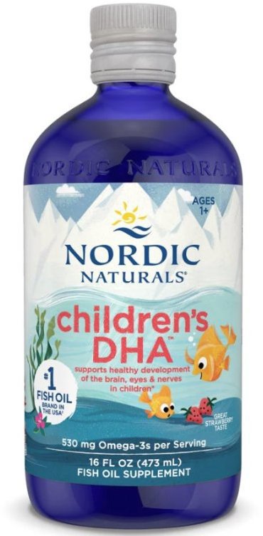 Nordic Naturals - Children's DHA, 530 mg jahoda, 473 ml