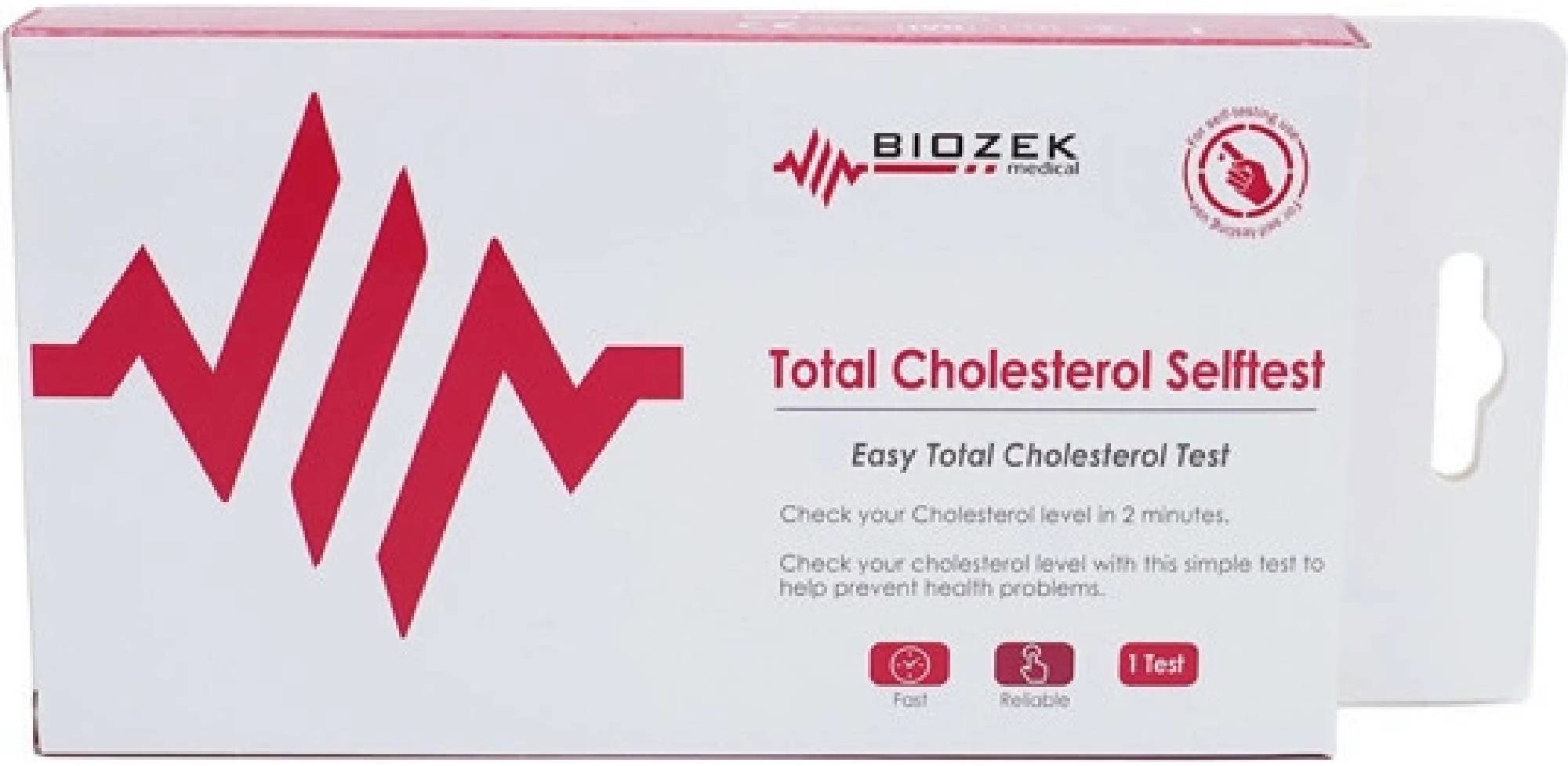 Biozek Total Cholesterol test - domácí test na určení celkového cholesterolu v krvi