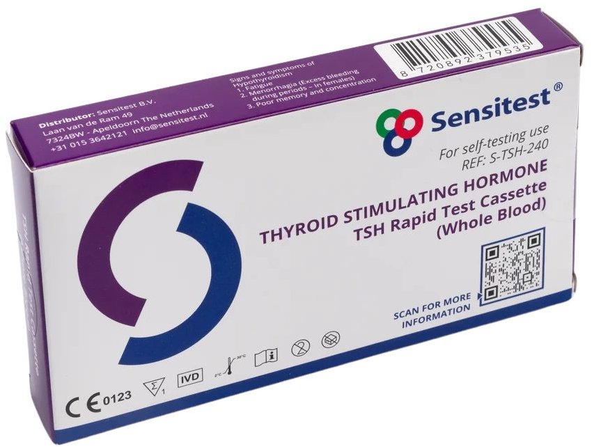 Sensitest TSH test - domácí test funkce štítné žlázy