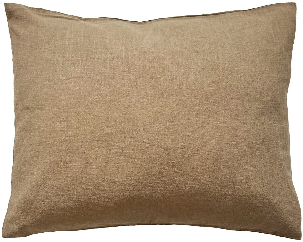 HEDDA Lněné povlečení Naira mustard, rozměr povlak na polštář 70 × 90 cm