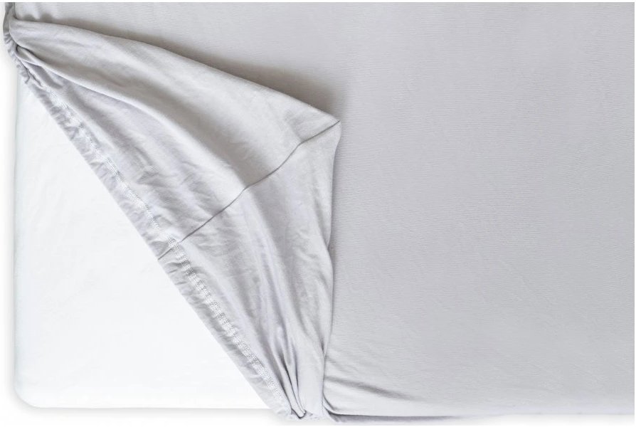Hedda Jersey Lycra premium prostěradlo světle šedé, 140 × 200 cm
