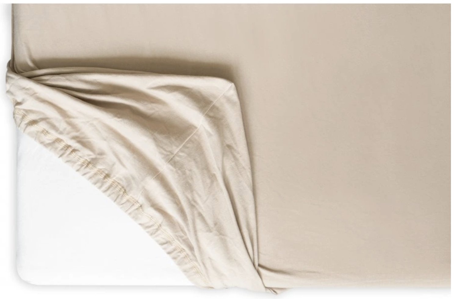 Hedda Jersey Lycra premium prostěradlo béžové, 140 × 200 cm