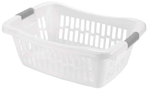 HEIDRUN Koš na čisté prádlo 64 × 44 × 24,5 cm bílý, plast