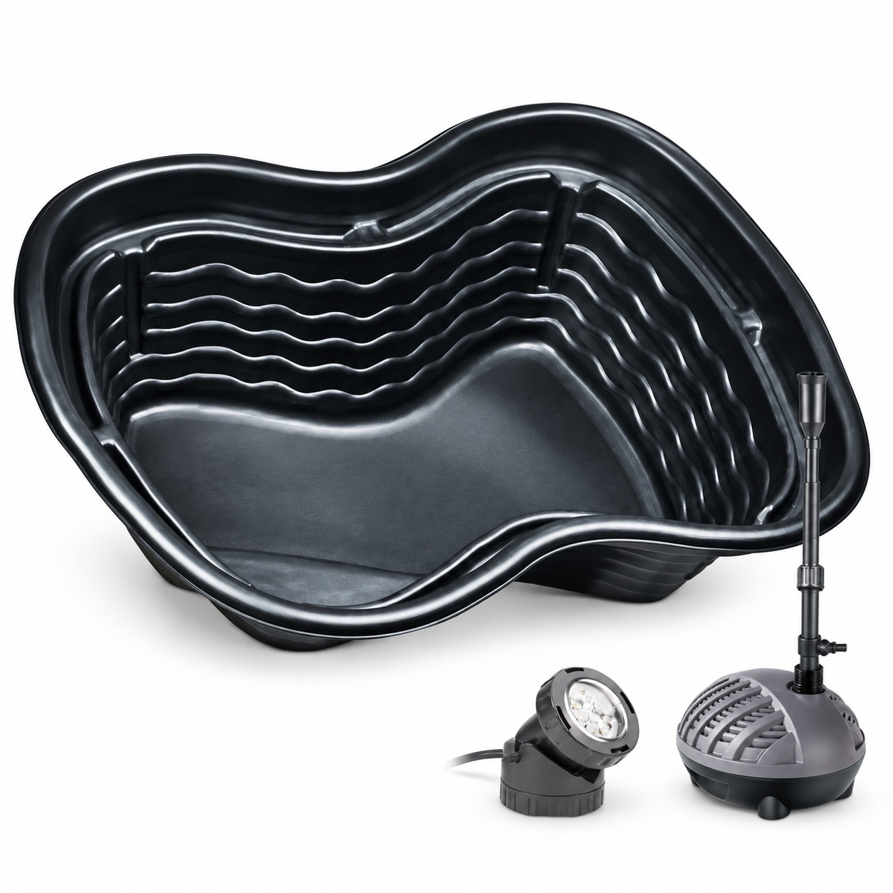 HEISSNER Sada plastového terasového jezírka, 500 l