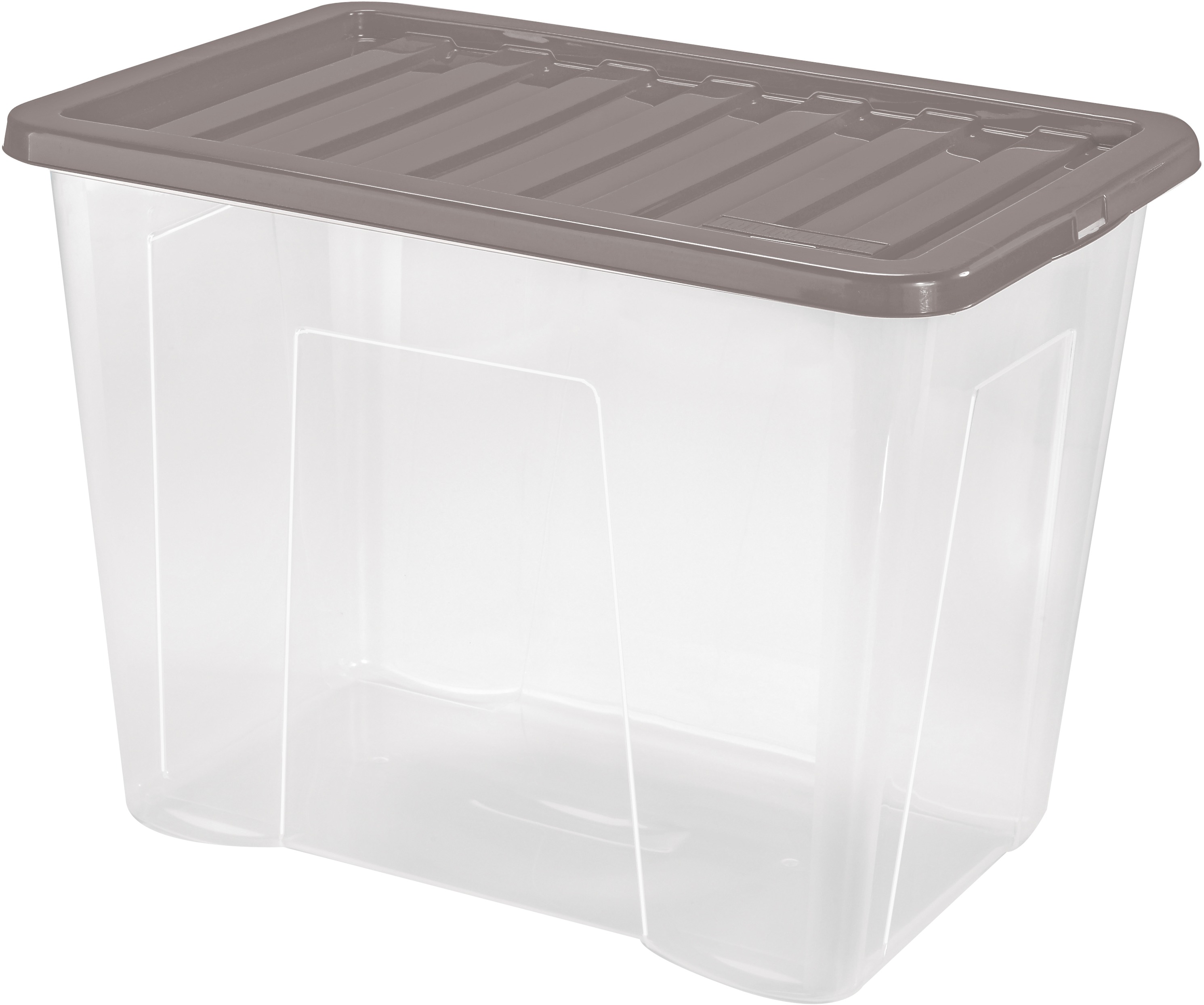HEIDRUN box úložný s víkem 80 l, Quasar, plast, 60 × 40 × 43 cm