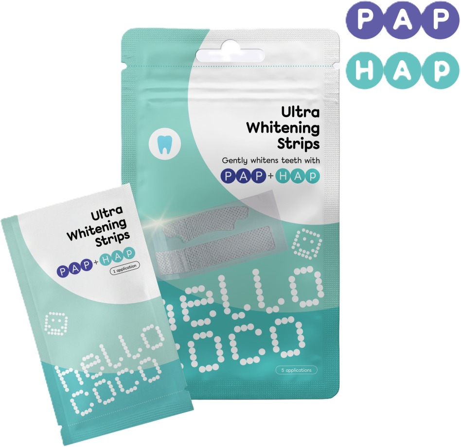 HELLO COCO PAP Bělící pásky na zuby 5 ks