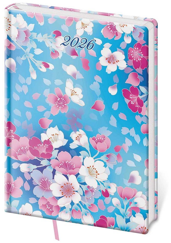 Helma Vario Lyra denní Blossom 2026, A5, 14,5 × 20,5 cm