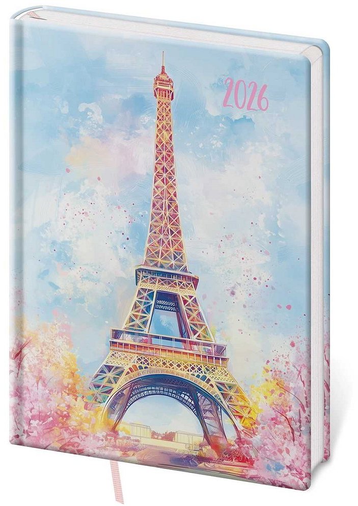 Helma Vario Lyra denní Paris 2026, A5, 14,5 × 20,5 cm