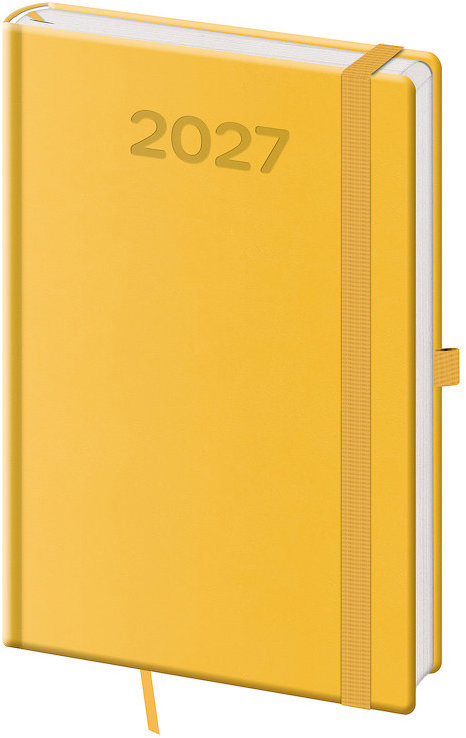 HELMA 365 týdenní 2027 A5 Print Pop, žlutý