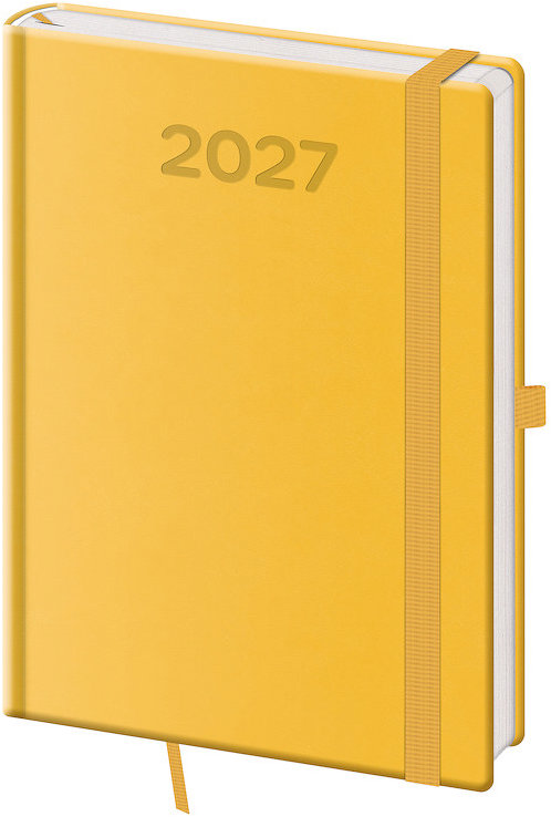 HELMA 365 denní 2027 A5 Print Pop, žlutý