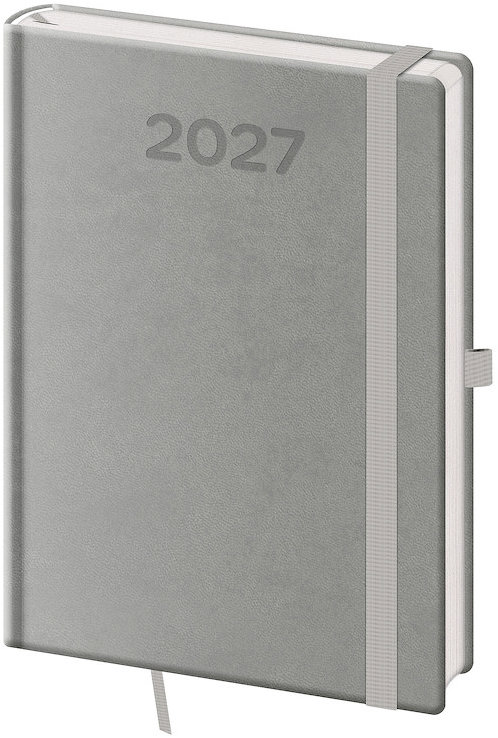 HELMA 365 denní 2027 A5 Print Pop, šedý